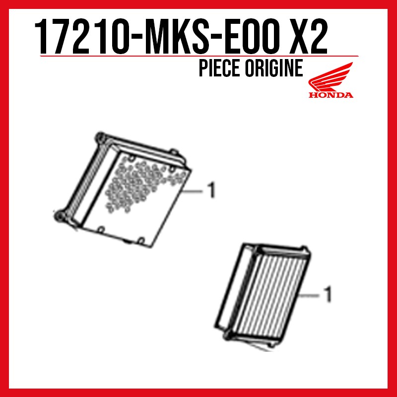 x2 17210-MKS-E00 : Honda air filters Honda NT1100