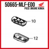 50665-MLF-E00 + 50661-MLF-E00 : Poggia-piedi pilota originale Honda Honda NT1100