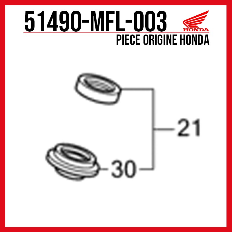 51490-MFL-003 : Honda genuine fork seals Honda NT1100