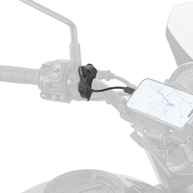 S120 : Prise USB & USB-C de guidon Givi Honda NT1100