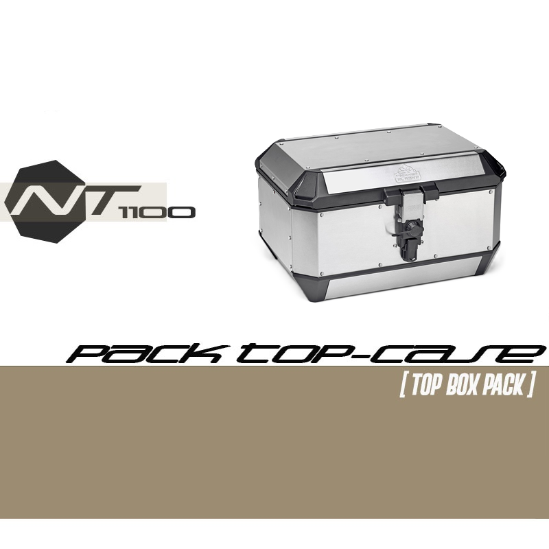 PACK-SRA1196-ALA56A : GIVI Trekker Alaska 56L Alu Top-Case Pack Honda NT1100