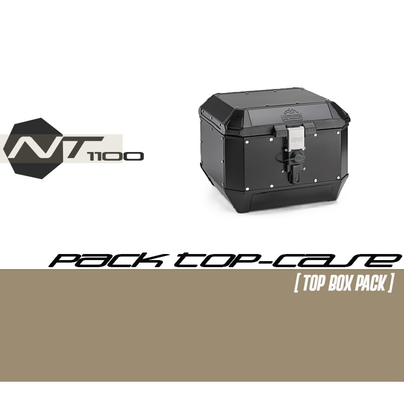 PACK-SRA1196-ALA44B : GIVI Trekker Alaska 44L Top Case Pack Black Honda NT1100