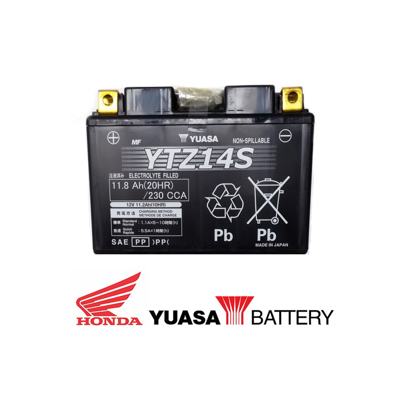 31500-Z25-C62 : Honda Yuasa OEM YTZ14S Battery Honda NT1100