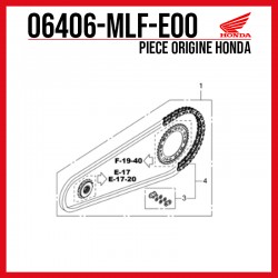 06406-MLF-E00 : Kit-chaine origine Honda Honda NT1100