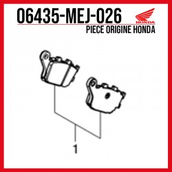 06435-MEJ-026 : Plaquettes de frein arrière origine Honda Honda NT1100